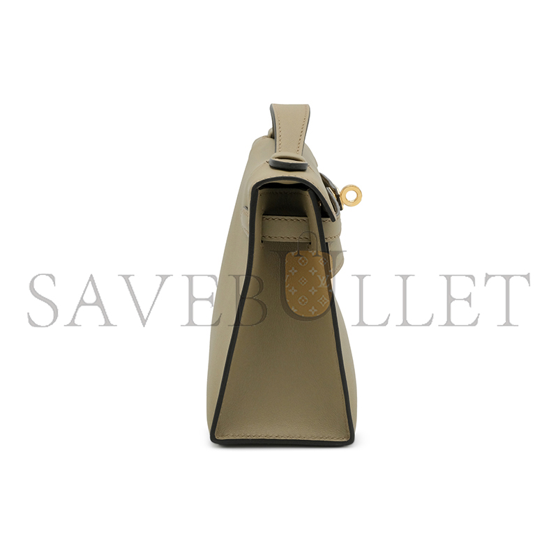 H**me5 kelly pochette swift gold hardware (22*14*7cm)